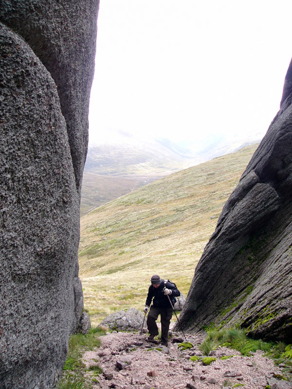 Climbing inside the barns