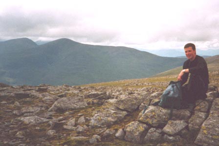 Iain on Meall Garbh