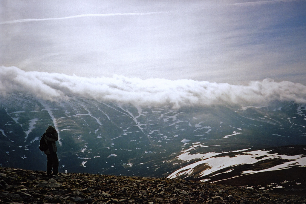 View across to Ben Alder from Geal Charn